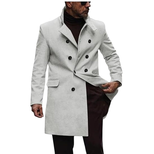 Abrigo de Lana Elegante para Hombre en Tallas Grandes - Image 5