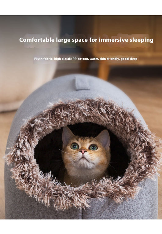 Nido Térmico para Gatos con Forro Polar - Saco de Dormir Cerrado Otoño e Invierno - Image 12