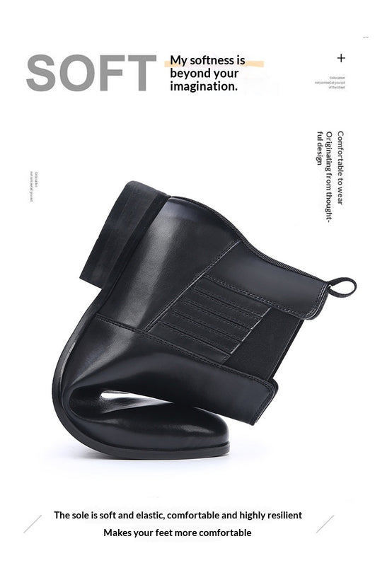 Botas Chelsea Puntiagudas Retro Británicas para Hombre - Image 16