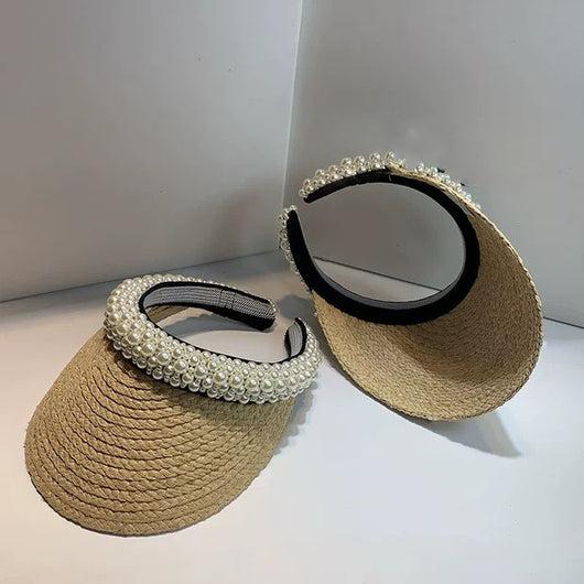 Sombrero de Paja Pearl Sun - Diseño Semiabierto