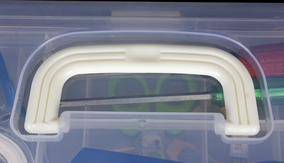 Caja de herramientas artística de 2 niveles con compartimentos - Image 29