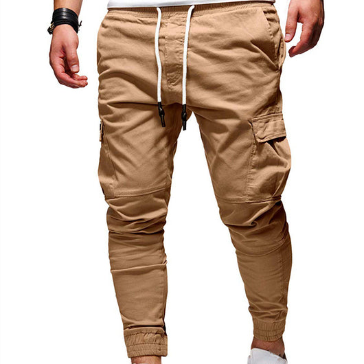 Pantalones Deportivos Elásticos con Cordón Ajustable - Joggers Casuales