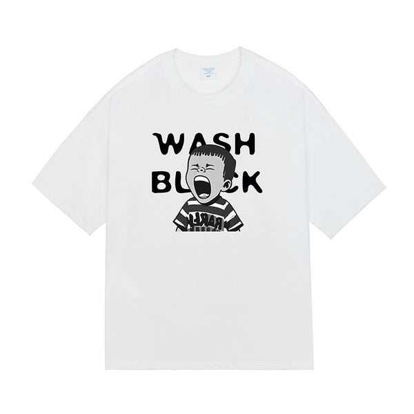 Camiseta Retro Holgada de Manga Corta Unisex