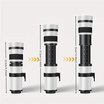 Lente Teleobjetivo Zoom 420-800mm para Cámaras DSLR y Mirrorless - Image 3