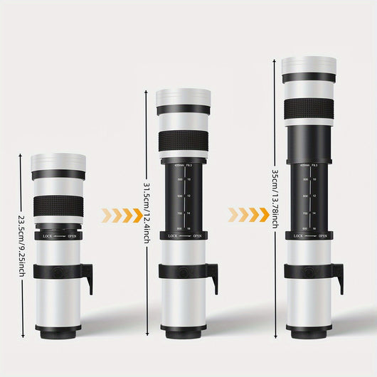 Lente Teleobjetivo Zoom 420-800mm para Cámaras DSLR y Mirrorless - Image 3