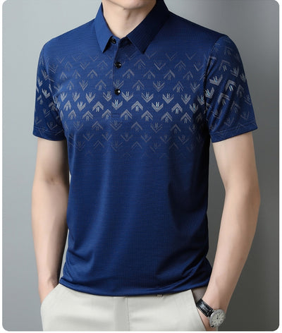 Polo Ejecutivo Ice Silk Manga Corta para Hombre - Secado Rápido y Estilo Business Casual - Image 16