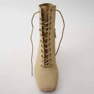 Zapatos para Mujer en Cuero Vacuno Marrón Camel - Estilo Clásico Inglés - Image 5