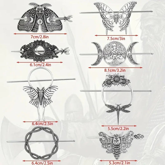 Broches Vikingos para Mujer de Aleación | Diseños de Animal, Luna y Nube - Image 14