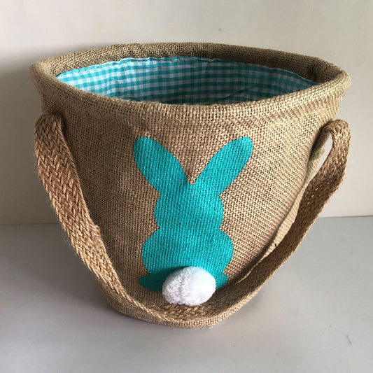 Bolsa Tote de Yute para Pascua con Motivo Religioso - Image 2