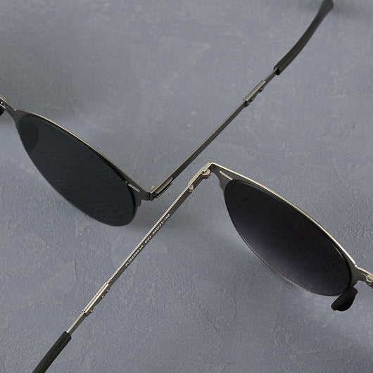 Gafas de Sol Vintage Plegables para Hombre en Acero Inoxidable - Image 42