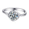 Fashion Bud 1 Carat Moissanite Ring Blanco Dorado US4.5