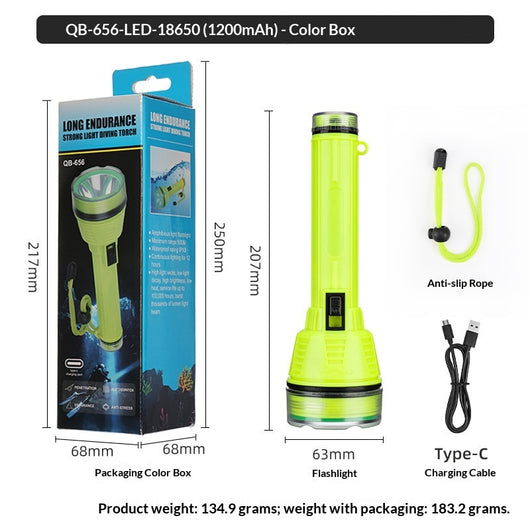Linterna Frontal de Buceo LED de Alta Potencia con Enfoque Fijo y Batería de Larga Duración - Image 9
