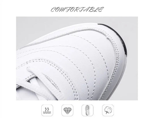 Zapatillas Deportivas para Mujer de Cuero con Suela Gruesa y Transpirabilidad - Image 13