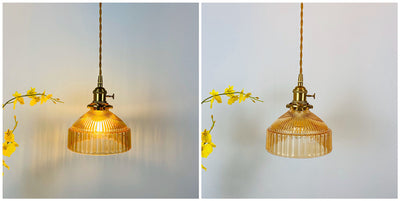 Lámpara Colgante Nórdica Retro con Cristal y Latón - Image 19