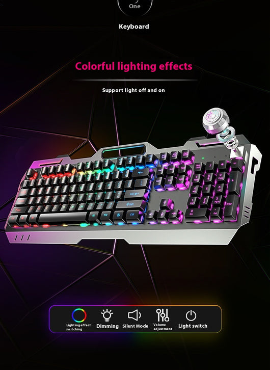 Teclado Mecánico Gaming con Perilla de Control Ergonómica - Image 31