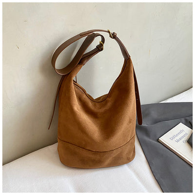 Bolsas Bucket de Ante Vintage para Mujer - Image 7