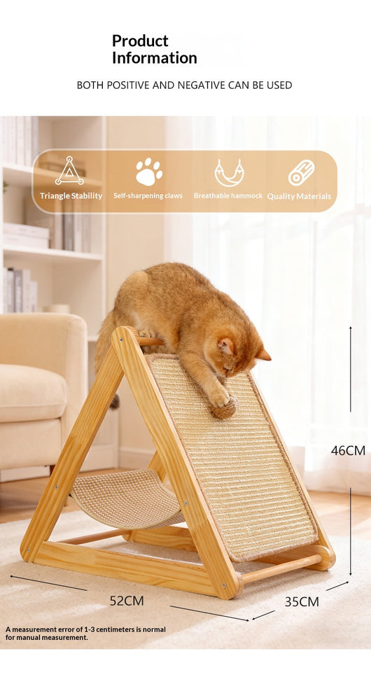 Árbol para Gatos de Madera Maciza Resistente y Fácil de Limpiar - Image 13