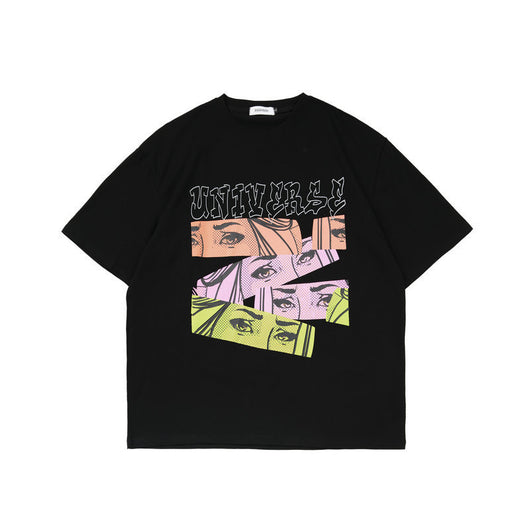 Playera Harajuku Hip Hop Urbana Manga Corta para Hombre - Image 13