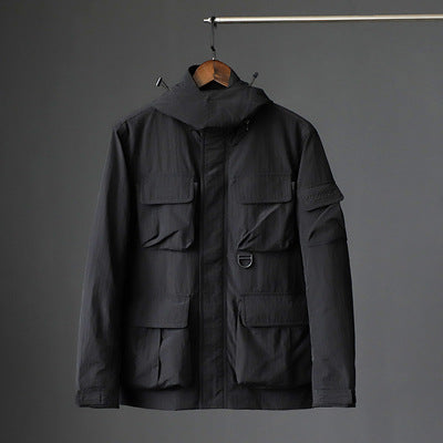 Chaqueta Impermeable y Cortavientos para Hombre con Múltiples Bolsillos - Image 3