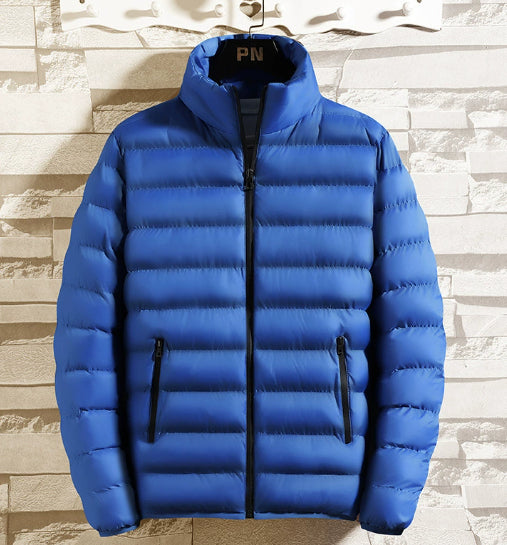 Chaqueta Acolchada de Invierno para Hombre - Corte Moderno y Cuello Alto - Image 8