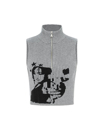 Chaleco Cuello Alto sin Mangas para Verano Mujer - Image 4