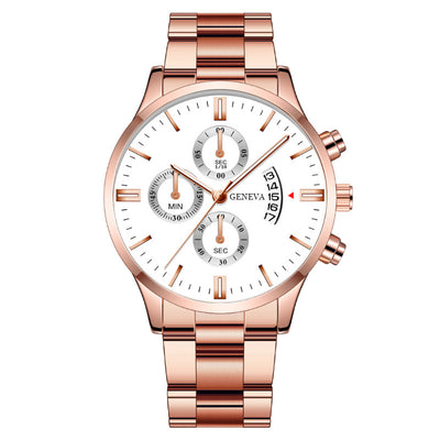 Reloj de Negocios para Hombre con Correa de Acero y Tres Esferas - Image 14