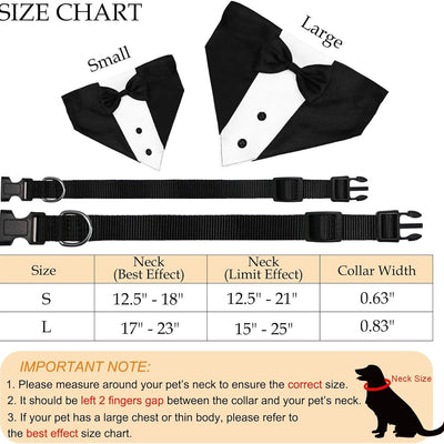 Traje de Esmoquin para Perros con Pajarita y Pañuelo - Disfraz Formal Ajustable - Image 2