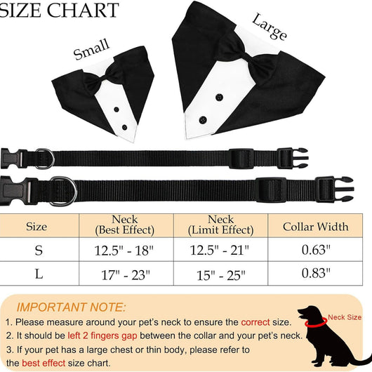Traje de Esmoquin para Perros con Pajarita y Pañuelo - Disfraz Formal Ajustable - Image 2