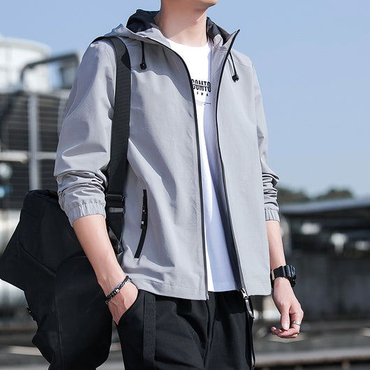 Chaqueta Slim con Capucha para Hombre - Image 8