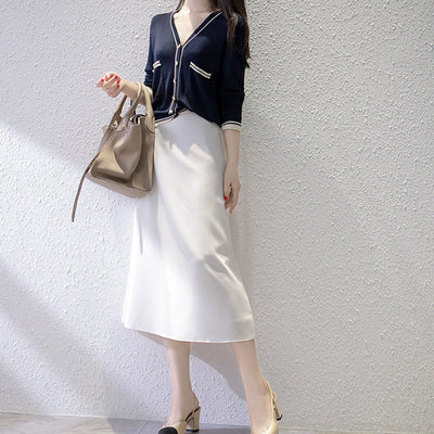Falda Midi Ejecutiva Slim Fit - Estilo Minimalista - Image 13