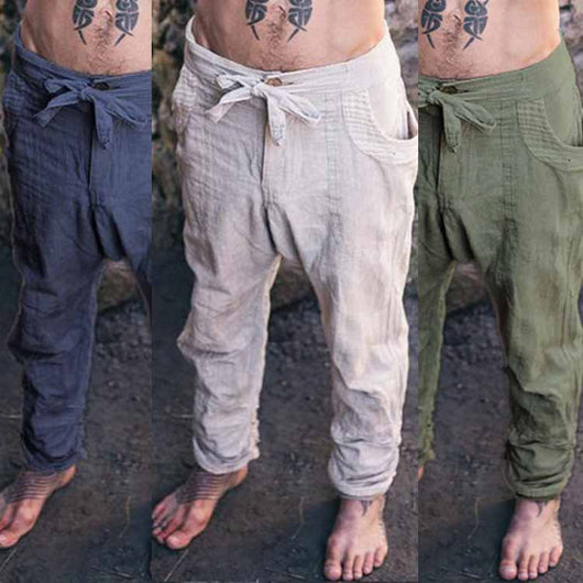 Pantalones Casuales de Algodón con Múltiples Bolsillos para Hombre - Image 5