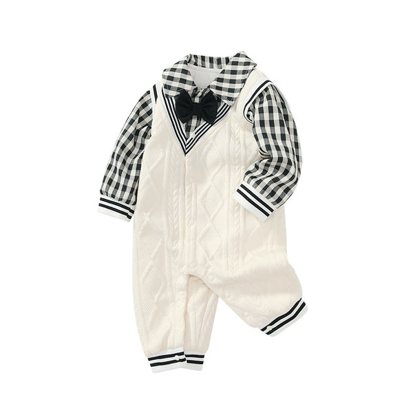 Jumpsuit Universitario Otoño para Bebé con Efecto Dos Piezas - Image 5