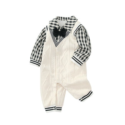 Jumpsuit Universitario Otoño para Bebé con Efecto Dos Piezas - Image 5