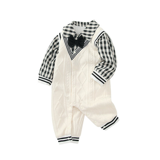 Jumpsuit Universitario Otoño para Bebé con Efecto Dos Piezas - Image 5