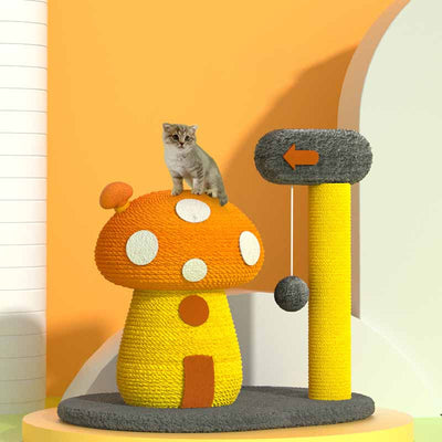 Casa Seta de Sisal para Gatos - Árbol Rascador Multifuncional - Image 9