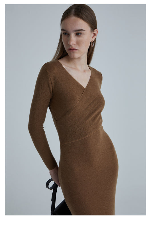 Suéter de Lana con Cuello V Slim Fit Elegante - Image 7