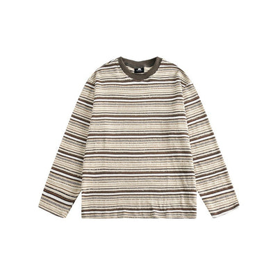 Camiseta a Rayas de Manga Larga - Sudadera Versátil para Hombre y Mujer - Image 23