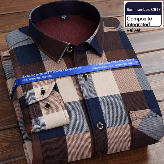 Camisa Térmica Acolchada a Cuadros para Hombre - Image 2