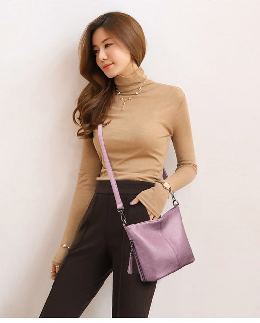 Bolso Bandolera Mujer de Gran Capacidad con Detalles de Borlas - Image 20