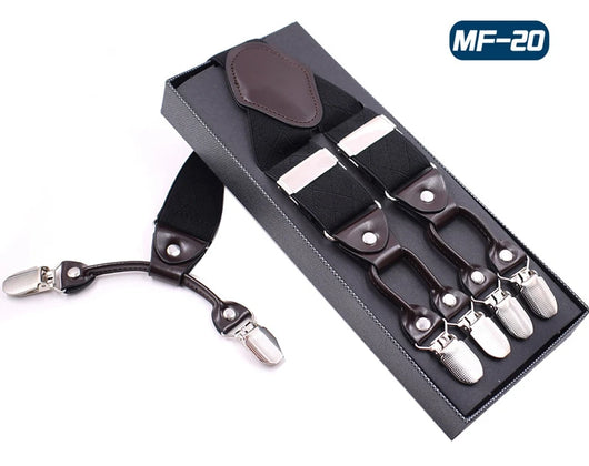 Tirantes Elásticos Multicolor con 6 Clips para Hombre - Image 52