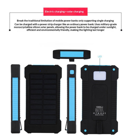 Batería Solar Portátil 20000mAh con Linterna LED y Protección Waterproof - Image 20