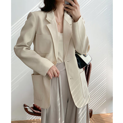 Blazer Casual de Diseño Minimalista con Temperamento Sofisticado - Image 9