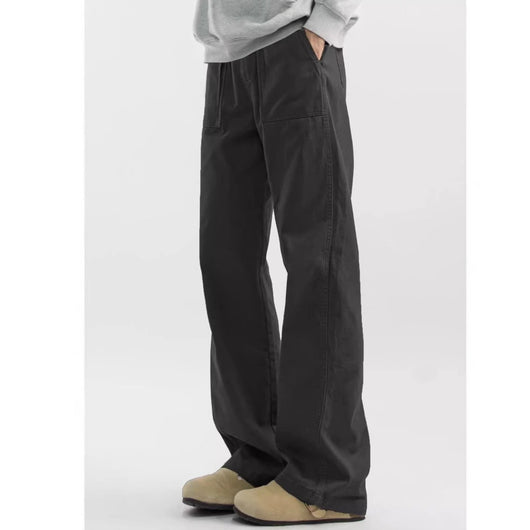 Pantalones Cargo Retro Maillard de Corte Recto para Hombre - Image 4