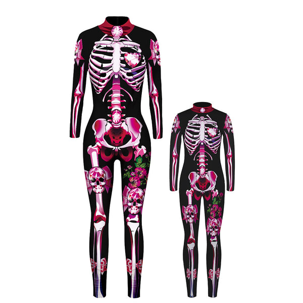 Jumpsuit Largo con Estampado 3D Esqueleto