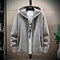 Men's Velvet Padded Cardigan Hoodie