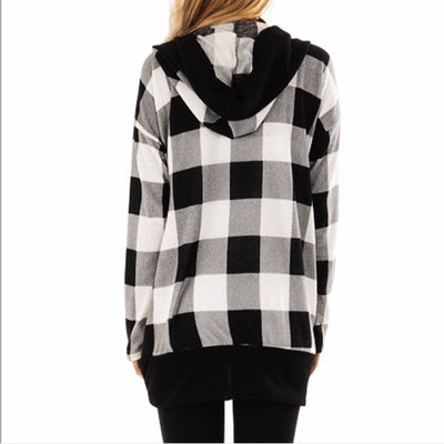 Cardigan Suelto con Capucha de Terciopelo para Otoño e Invierno - Image 3