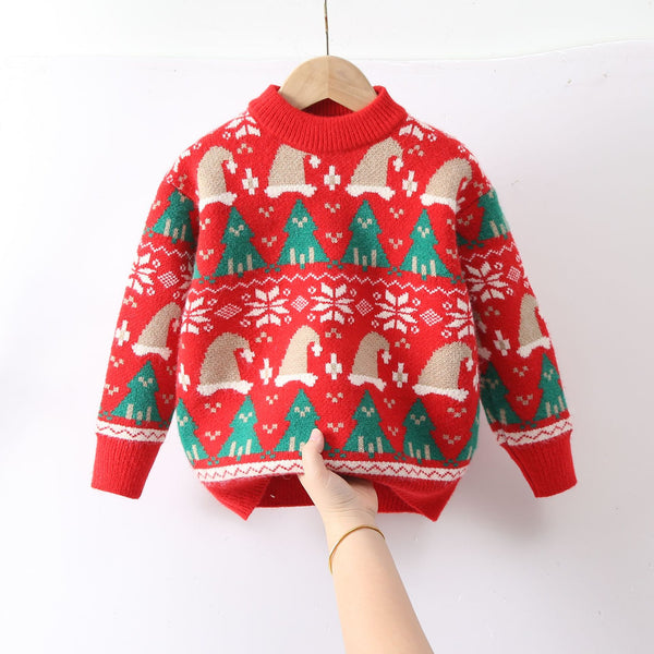 Suéter Navideño Cuello Redondo - Diseño Árbol de Invierno - Image 4