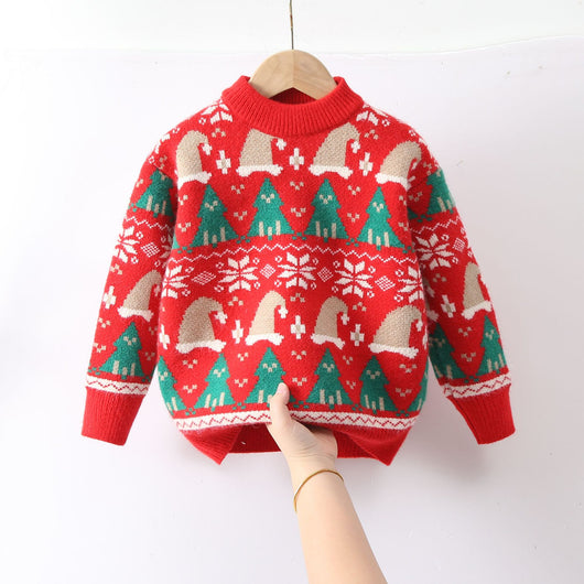 Suéter Navideño Cuello Redondo - Diseño Árbol de Invierno - Image 4
