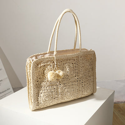 Bolso Tejido a Mano en Lana - Bandolera Casual de Gran Capacidad - Image 11