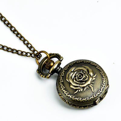 Reloj de Bolsillo Bronce con Rosa - Image 7